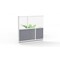 Luxor Expanse Modular Wall Room Divider System - Silver Frame - 53" x 48" Add-On Wall MW-5348-XFCG - alternate 3
